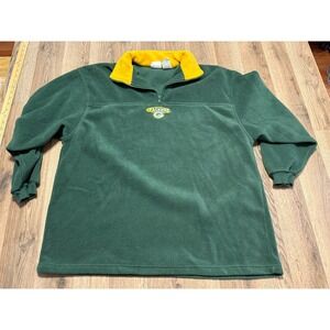 The Edge Sweater Men's XL Green Yellow Green Bay Packers Pullover 1/4 Zip Fleece